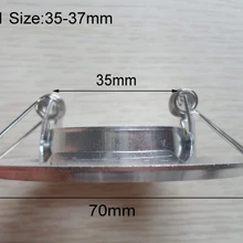 DHL 100* MR11 краев края прожектор фитинги рамку вниз светильник алюминиевый вырез Dia35mm регулируемый угол луча