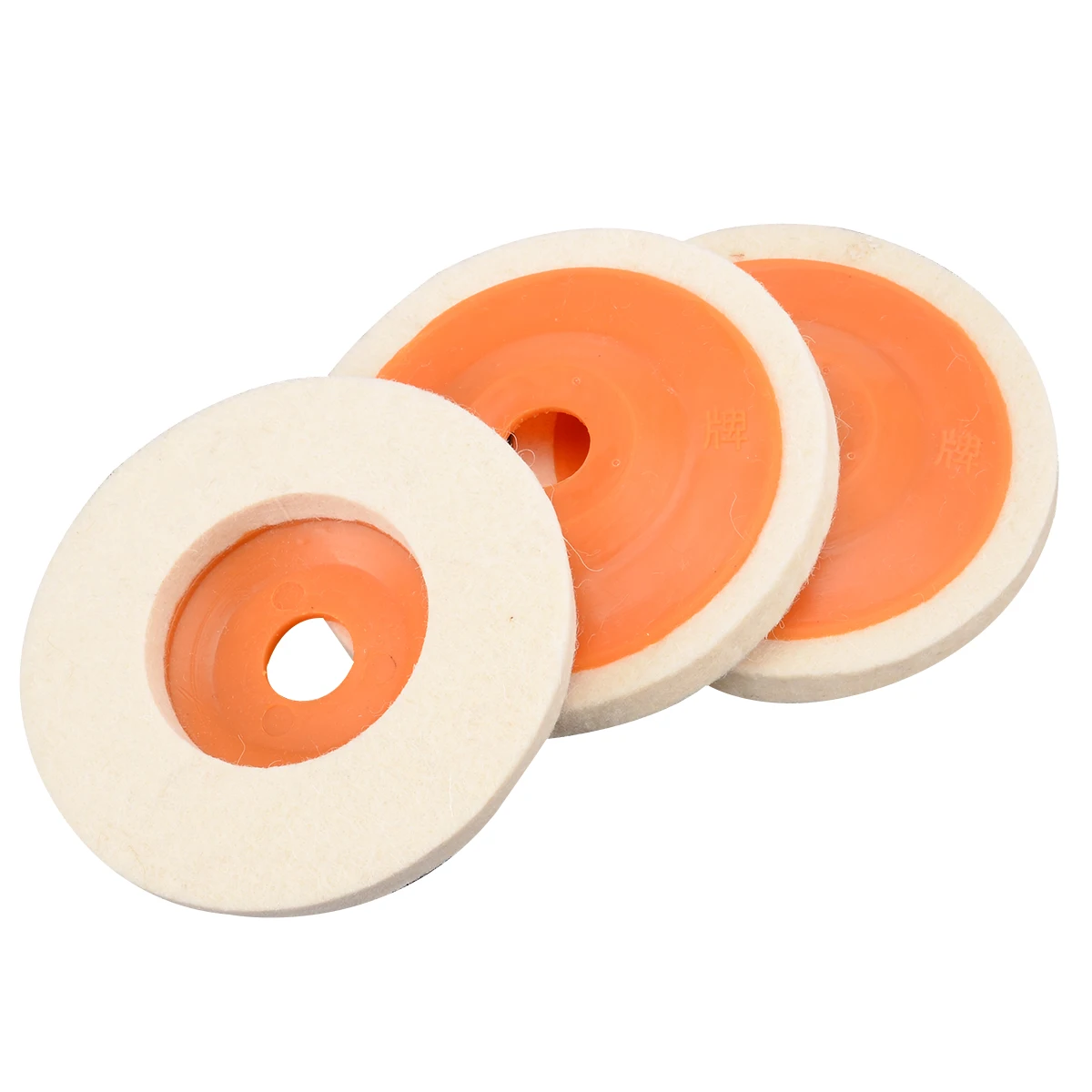 3Pcs 4'' 100mm Polishing Pad Wool Buffing Angle Wheel Grinder Felt Polishing Disc for Rotary Tool Abrasive Grinding Wheel Mayitr