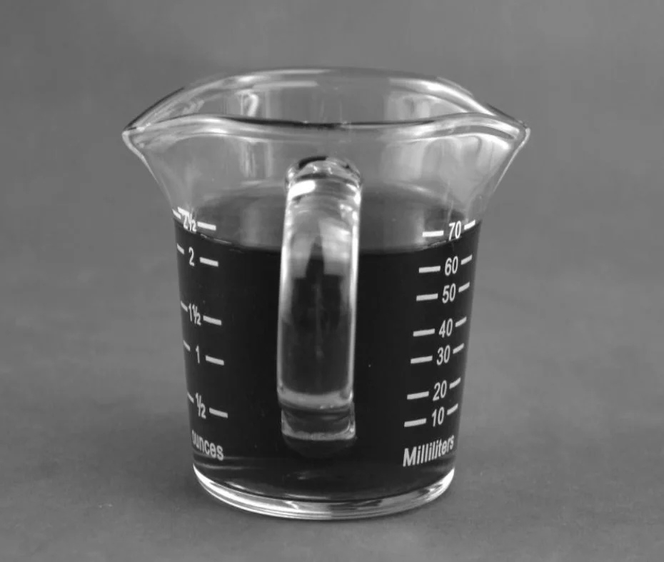 1pc 70ml 2 sharp mouth espresso glass with calibration coffee cup thickened glass WBC designated for barista