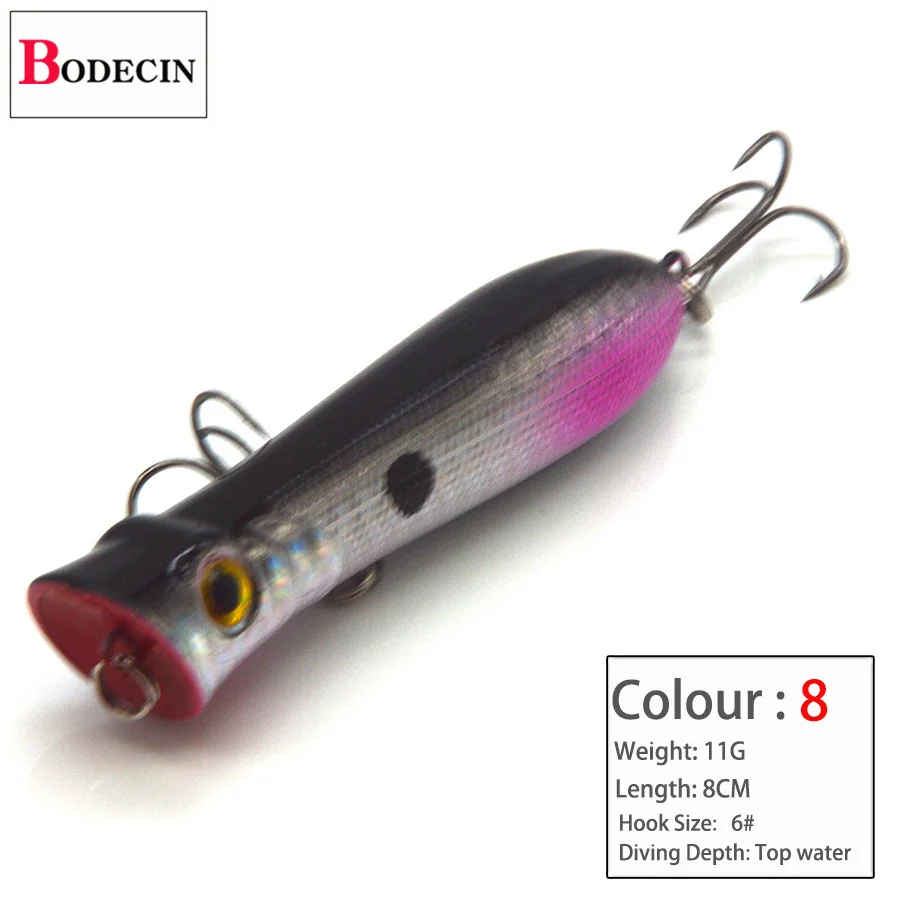 3D Isca Popper Sea Fishing Lure Sea Pesca Tackle Peche Topwater 1PCS Crankbait Poppers Fishing Lures Artificial Trout Hard Bait (8)