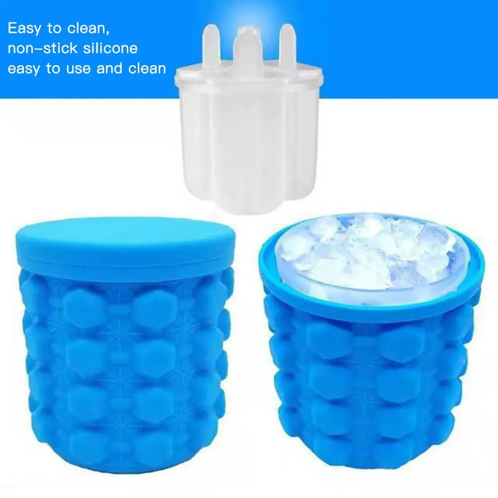 2 In1 Multifunctional Silicone Ice Pop Maker With Lid Silicone Ice Cube