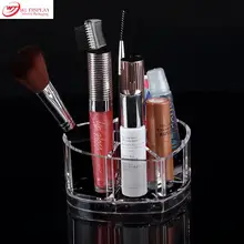 Новинка Профессиональный Прозрачный акриловый Макияж Губная помада Дисплей Подставки держатель случае Comestic в форме сердца организатор ящик