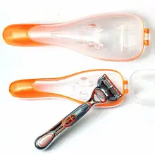 Портативный мужской бритвенный ящик держатель для бритвенных лезвий бритвенный станок коробка для хранения бритва Дорожный Чехол не включает бритву