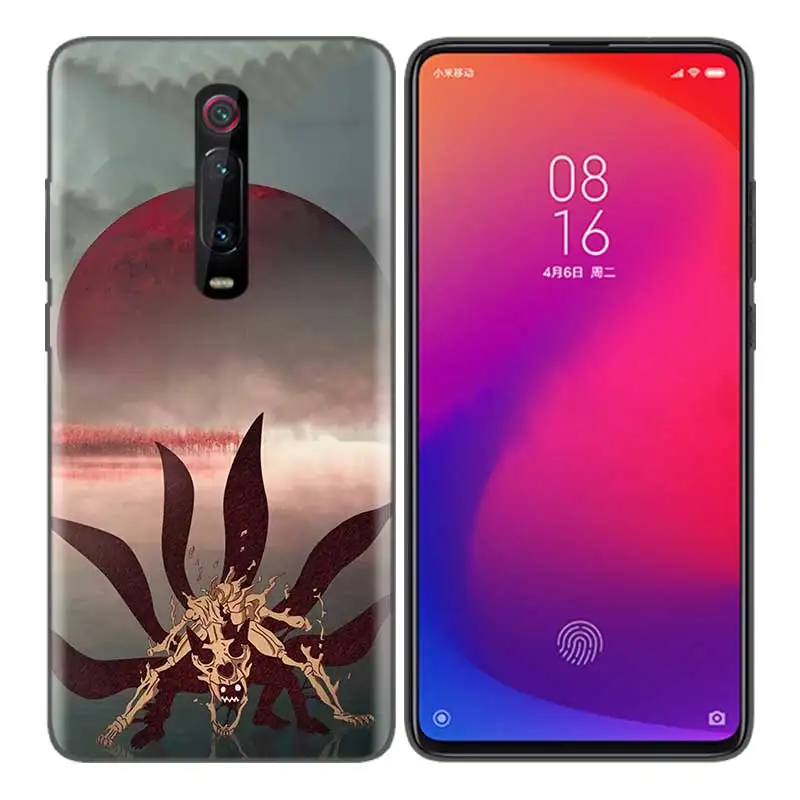 Черный мягкий силиконовый чехол для Xiaomi mi 9T CC9 Red mi 4 4X5 6 6A 7 7A Note Plus K20 Pro F1 Tampa осень Наруто Аниме Темный - Цвет: Синий