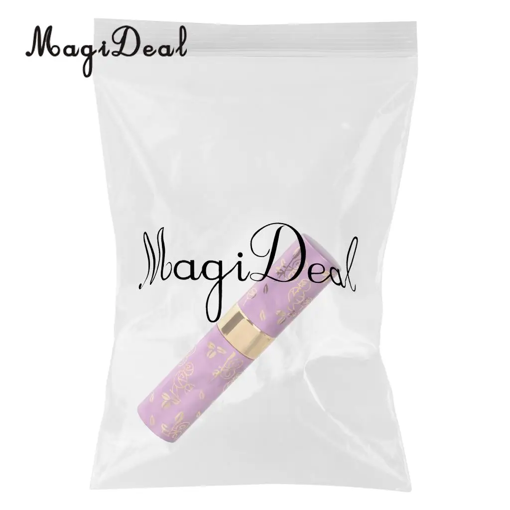 15ml Aftershave Atomizer Bottle Pump Travel Refillable Spray Purple Spray Atomizer glass Anodized Aluminium Scent bottle