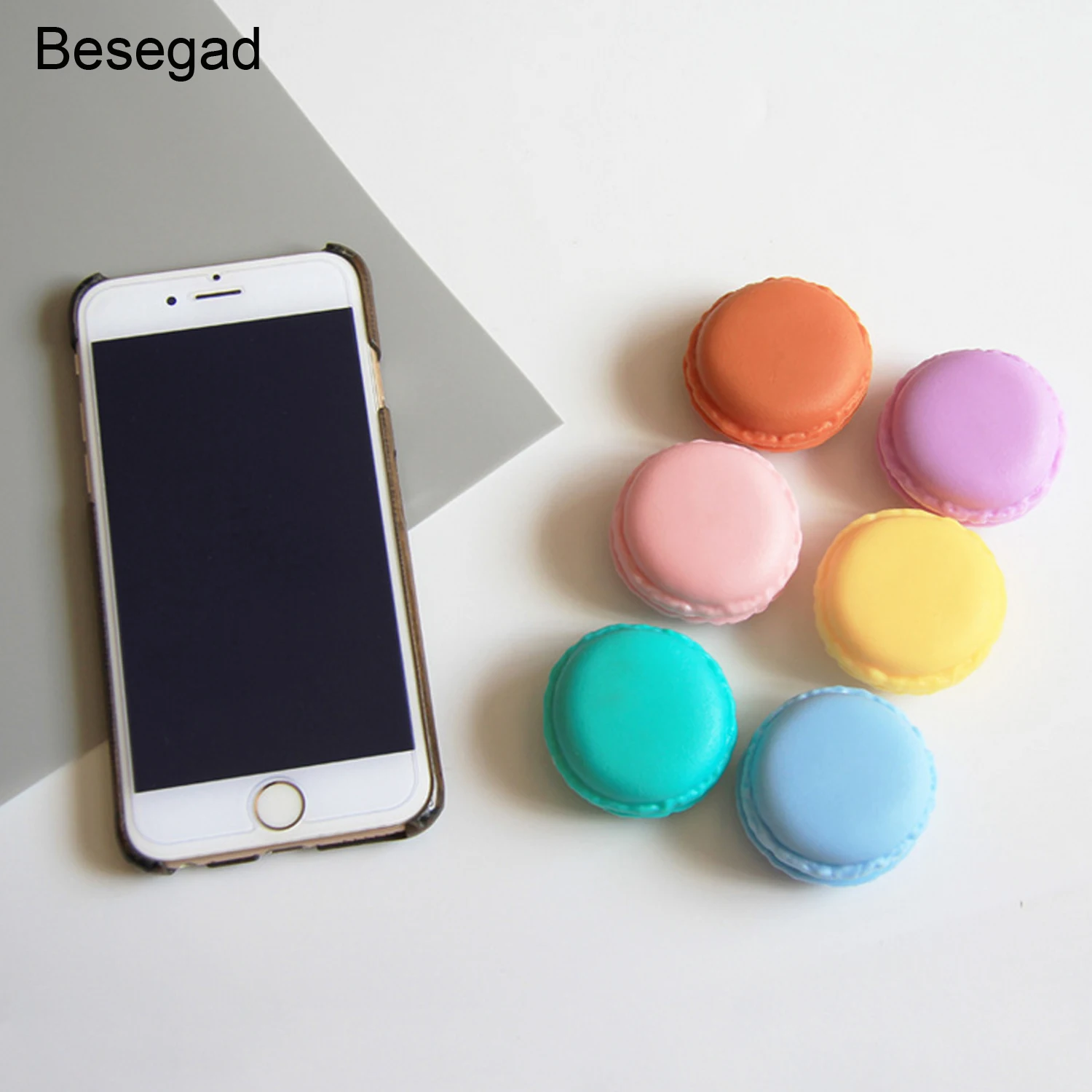 

Behogar 6pcs Mini Cute Macaron Style Case Box Storage Organizer Container for Jewelry Ring Earring Pill Earphone Small Items