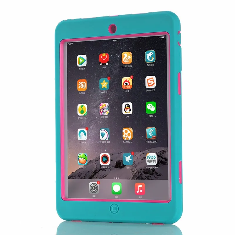 Eco-friendly Baby Safe Case For Apple IPad Mini Case Kids Shockproof TPU PC Tablet Case For IPad Mini 2 Mini 3 Mini 1 Cover (7)