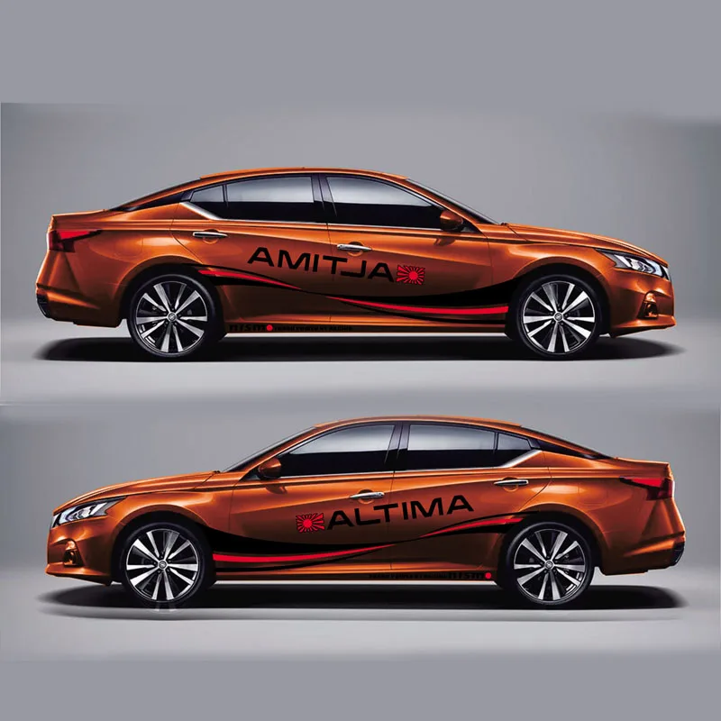 TAIYAO автомобильный Стайлинг спортивный автомобиль наклейка для Nissan ALTIMA Mark Levinson автомобильные аксессуары и наклейки Авто Наклейка - Название цвета: Brown car B