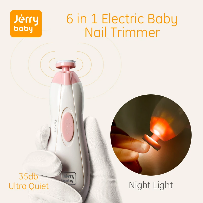 Электрический детский триммер для ногтей детские ножницы светодиодный Уход за ногтями безопасный кусачки для ногтей Резак для детей