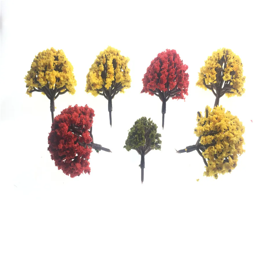 architecture model flower model tree for ho train layout 03