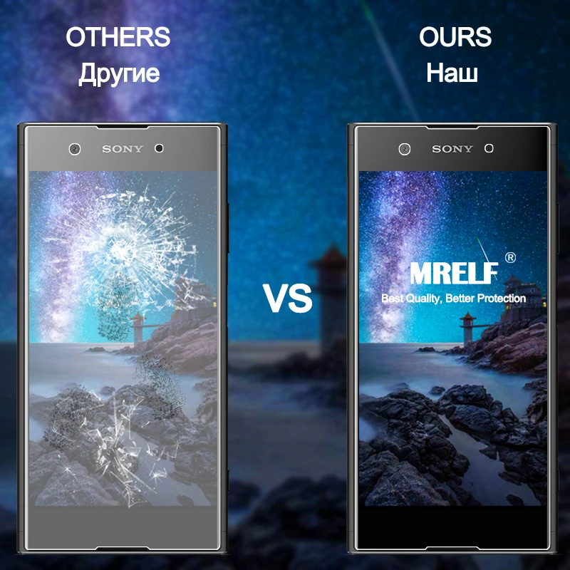 Защитное стекло MRELF для Sony Xperia XA1 Plus закаленное 9H 2.5D Plus|Защитные стёкла и плёнки| |