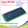 Real OLED Display, WS0010 Graphic 100*16 Dots Compatible with 1602 162 Character LCD Module LCM Screen, Support SPI ► Photo 2/3