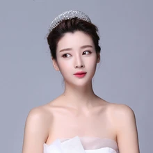 Crystal Crown Tiara Head Jewelry Hair Accessories Diadem Mariage Bijoux De Tete Cheveux Corona Casamento WIGO0720