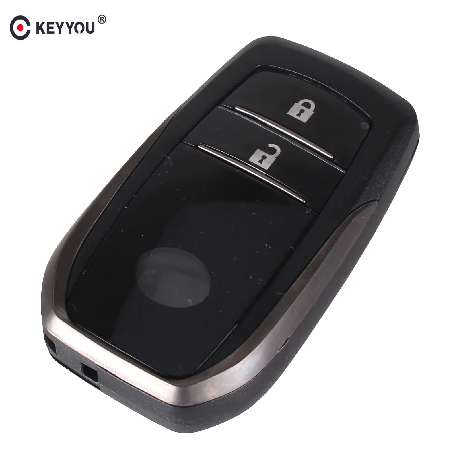 

KEYYOU 2 Button Smart Remote Key Shell Case For Toyota Highlander Chr C-hr Land Cruiser 200 Avensis Auris Corolla Keyless Case
