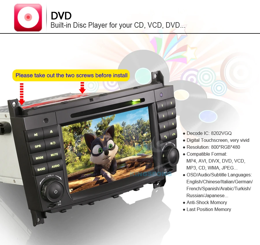 Cheap 7" Android 7.1.2 Autoradio Car DVD CD Player GPS Navigation for Mercedes Benz C-Class W203 CLC W203 CLK Class W209 Radio 3G OBD 19