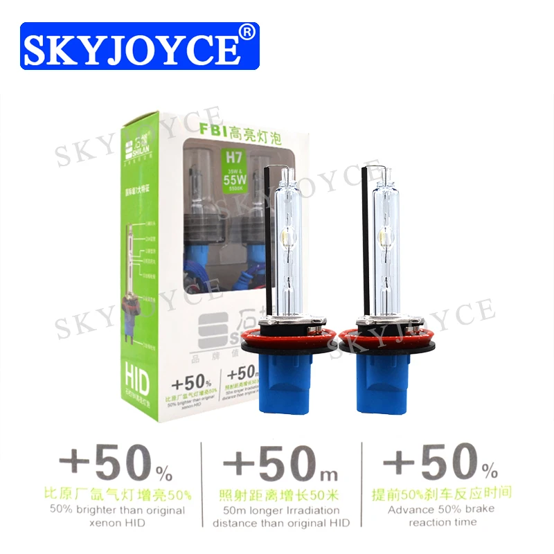 SKYJOYCE AC 12 в 35 Вт 55 автомобильный налобный фонарь 5500K сверхъяркая Ксеноновая Лампа H1