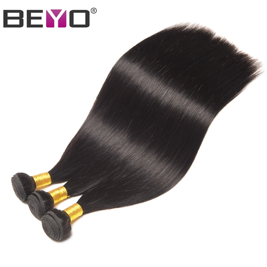 Straight Hair Bundles With 2X6 Closure Brazilian Hair Weave Bundles Human Hair Bundles With Closure Non Remy Hair Extension Beyo (5)