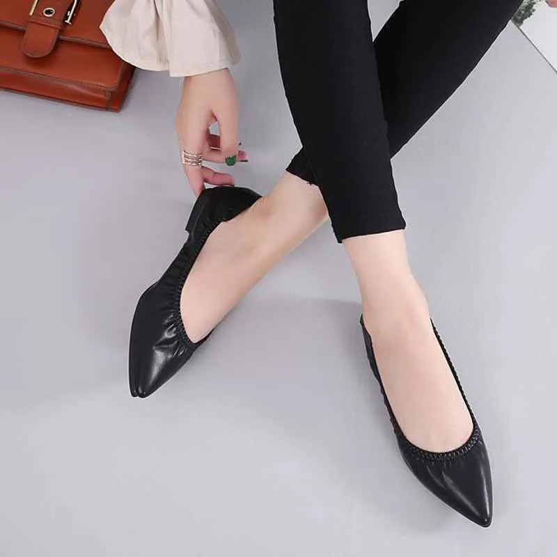 Women's flat shoes casual non-slip shoes ladies casual shoes ladies pointed fashion large size shoes women's shoes new Women's flat shoes casual non-slip shoes ladies casual shoes ladies pointed fashion large size shoes women's shoes new
