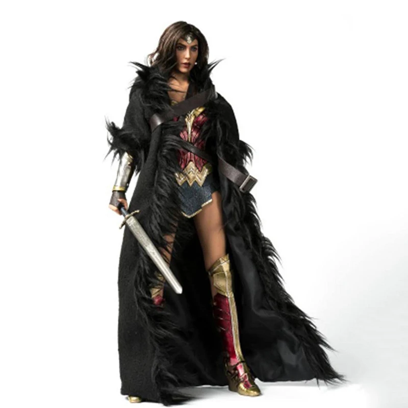 

1/6 Wonder Women Gal Black Cloak and Belt Models for 12 Inches Bodies