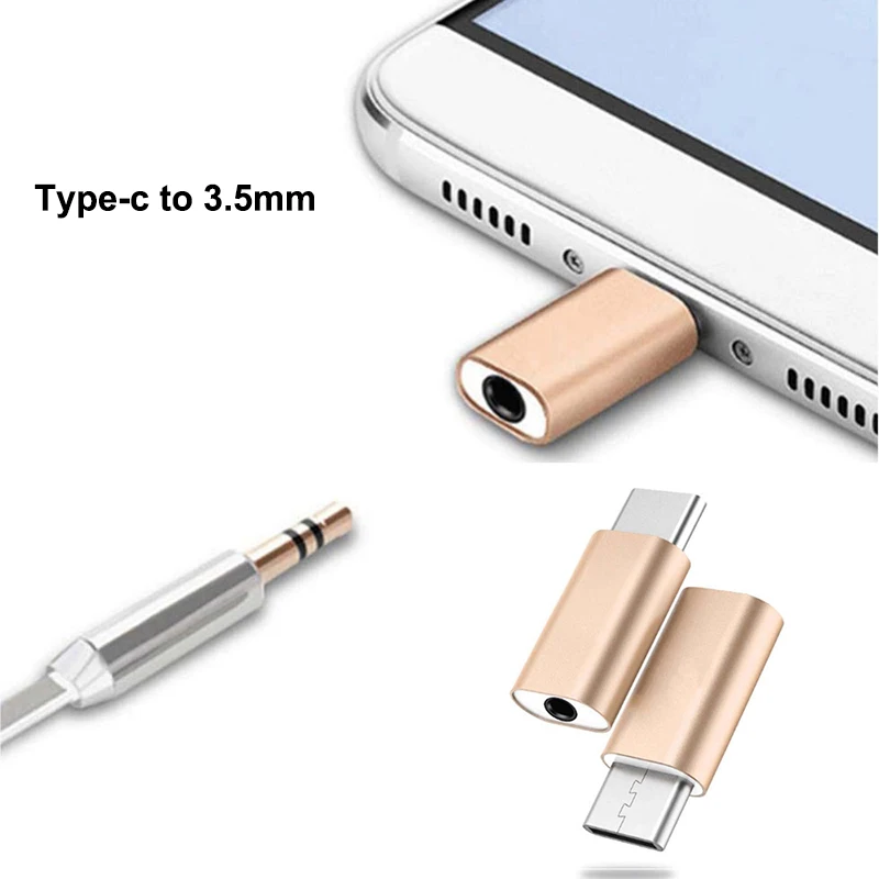 Мини адаптер для наушников с разъемом типа C на аудио USB 3 1 5 мм AUX портативный Xiaomi 8