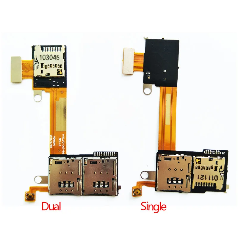 Sim Card Holder Slot Reader Tf Card Slot Pcb Flex Cable For Sony