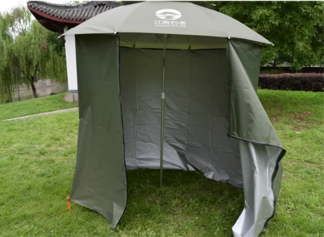 Fishing Umbrella Outdoor 2m Fastener Universal Beach Sunshade Fishing Umbrella Outdoor 2m Fastener Universal Beach Sunshade Rainproof Sunscreen Shelter All Round Tent Camouflage Nets