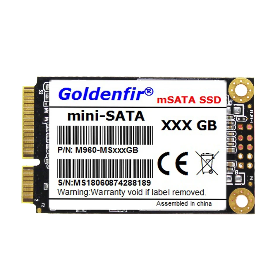 Goldenfir Msata SSD 32 ГБ 16 ГБ 8 ГБ Внутренний твердотельный жесткий диск 16 ГБ 32 ГБ SSD Msata