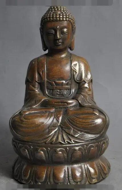 

S00075 old tibet buddhism bronze fane pray sakyamuni Shakyamuni Tathagata BUDDHA statue (A0321)