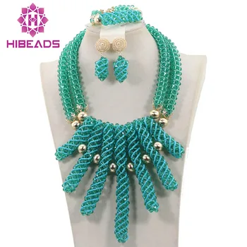 

Splendid Coral Nigerian African Wedding Bridal Jewelry Set Gold Costume Lady Bridal Ball Jewelry Set Free Shipping QW992