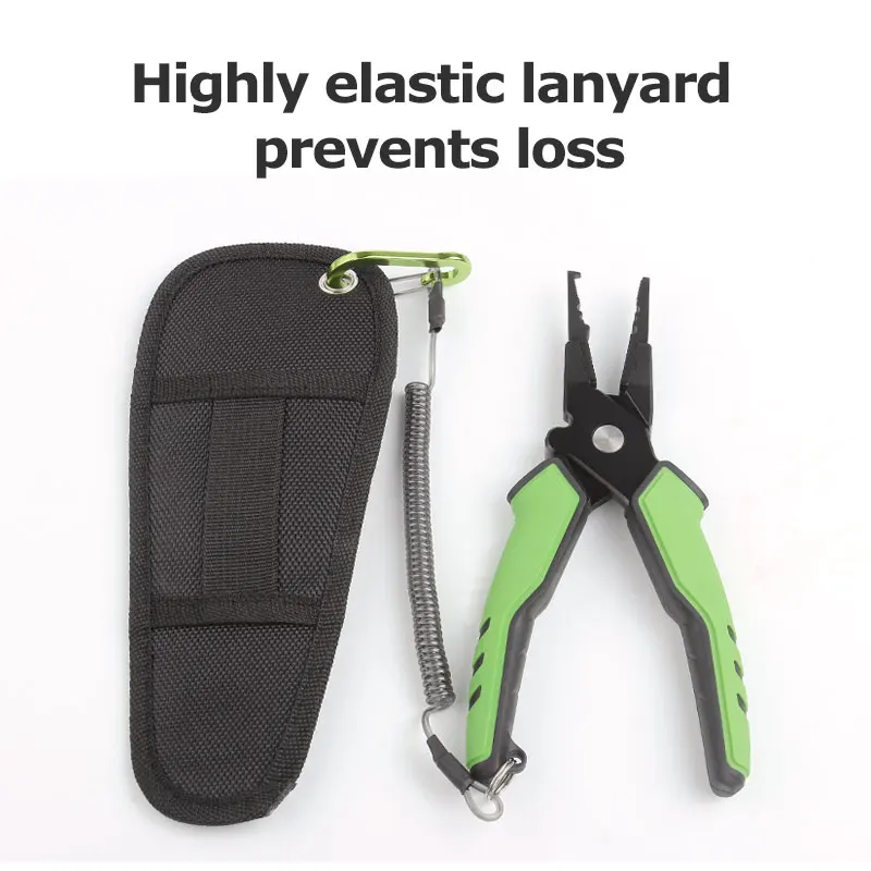 Aluminum Alloy Fishing Pliers Grip Set Split Ring Cutters Line Hook Recover Fishing Tackle Tool