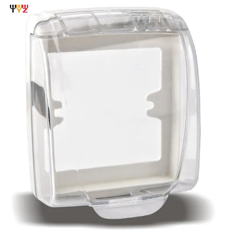 Switch Socket Panel Waterproof Box Transparent Splash Proof Box Waterproof Socket Cover