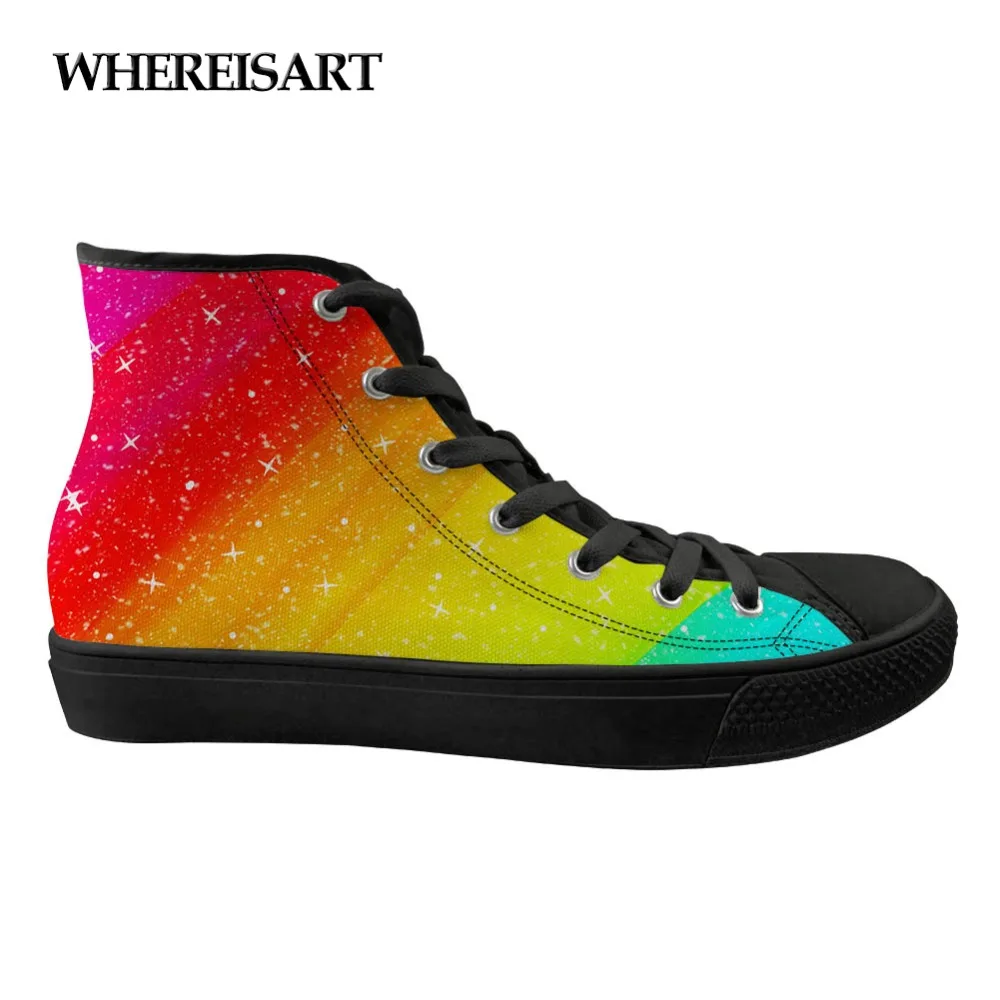 

WHEREISART 2018 New Fashion Women Shoes Casual High Top Sneakers Golf Shoe Ladies Platform Unisex Casual Flats Shoes Buty Damski