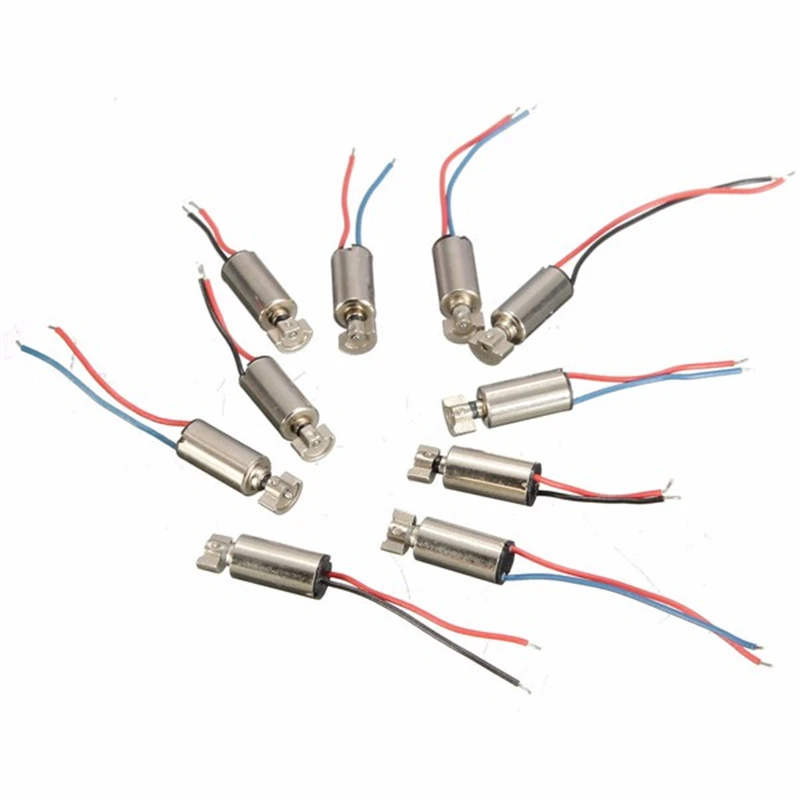 DC Coreless Vibration Motor 10pcs/Set 4x8mm 1.5-3V Micro Cell Phone Mini Massage Motor for SANYO