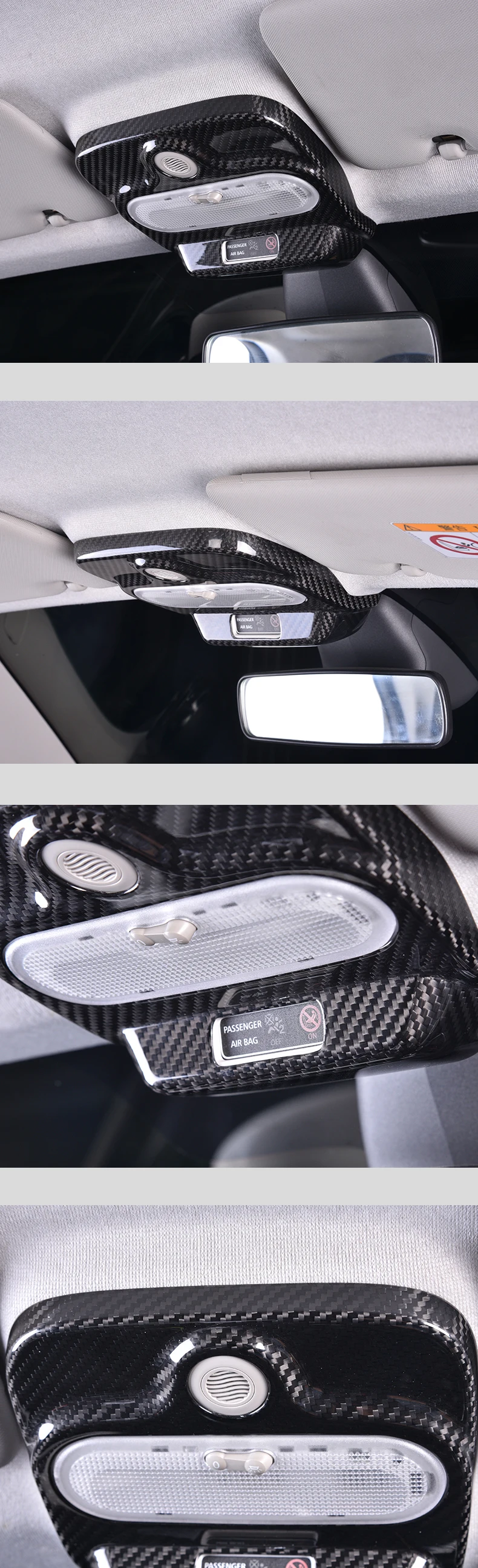 ZHANGDAN Car Center Console Gangschalttafel Dekoration Rahmen Aufkleber für Smart 453 fortwo forfour 2015 2016 2017 2018 2019 Car Styling