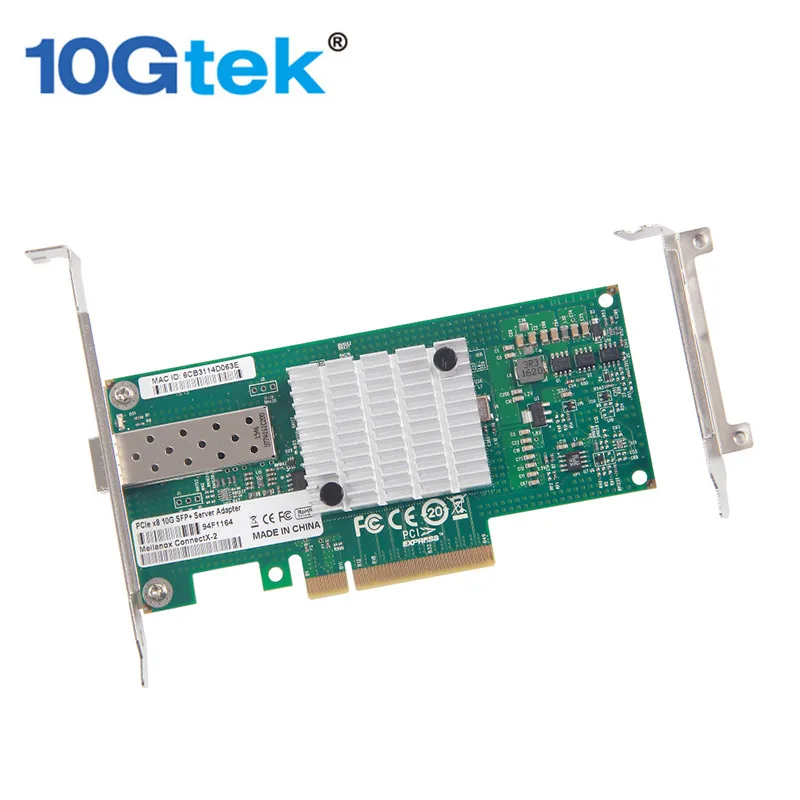 imágenes para 10 Gtek Mellanox6801-M Chip de 10 Gb Tarjeta de Red (NIC), solo SFP +, PCI Express 2.0x8 imágenes para 10 Gtek Mellanox6801-M Chip de 10 Gb Tarjeta de Red (NIC), solo SFP +, PCI Express 2.0x8