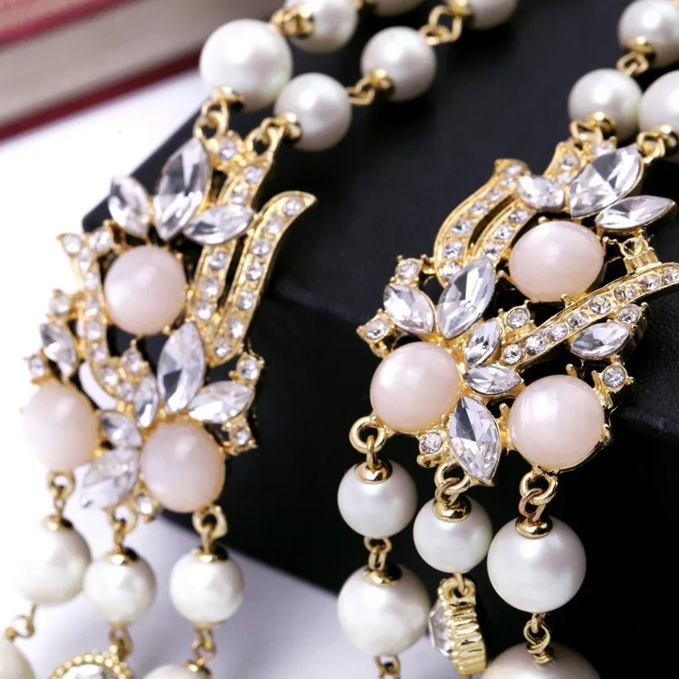 Благородное роскошное многослойное ожерелье из искусственного жемчуга, модные ювелирные изделия, Женские аксессуары, подарки на день матери