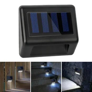 

1 Pair LED Solar Power Stair Lights Waterproof Outdoor Garden Energy Saving Courtyard Lamp CLH@8