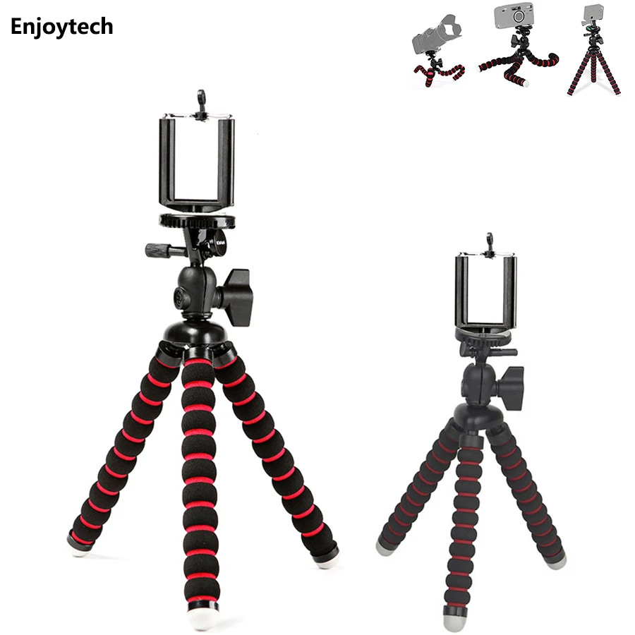 Mini Octopus Flexible font b Tripod b font with gradienter for Gopro DLSR Digital Camera Portable