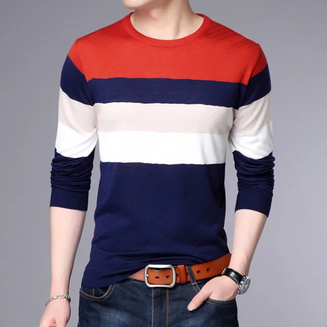 Sweater Men Autumn Winter Slim Fit Pullovers Men Pull Homme social cotton thin men’s pullover knitted sweater men masculino
