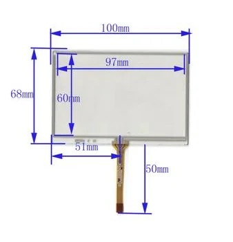 

4.3 inch 100*68 four wire resistance touch touch screen, digital universal XWT554