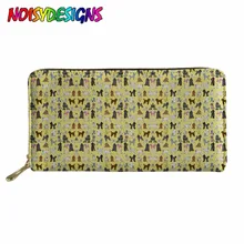 Пудель, желтый принт, женский длинный клатч, кошельки, Женский PU кожаный кошелек, кошельки для телефона, держатель для карт, mochila Bolsa