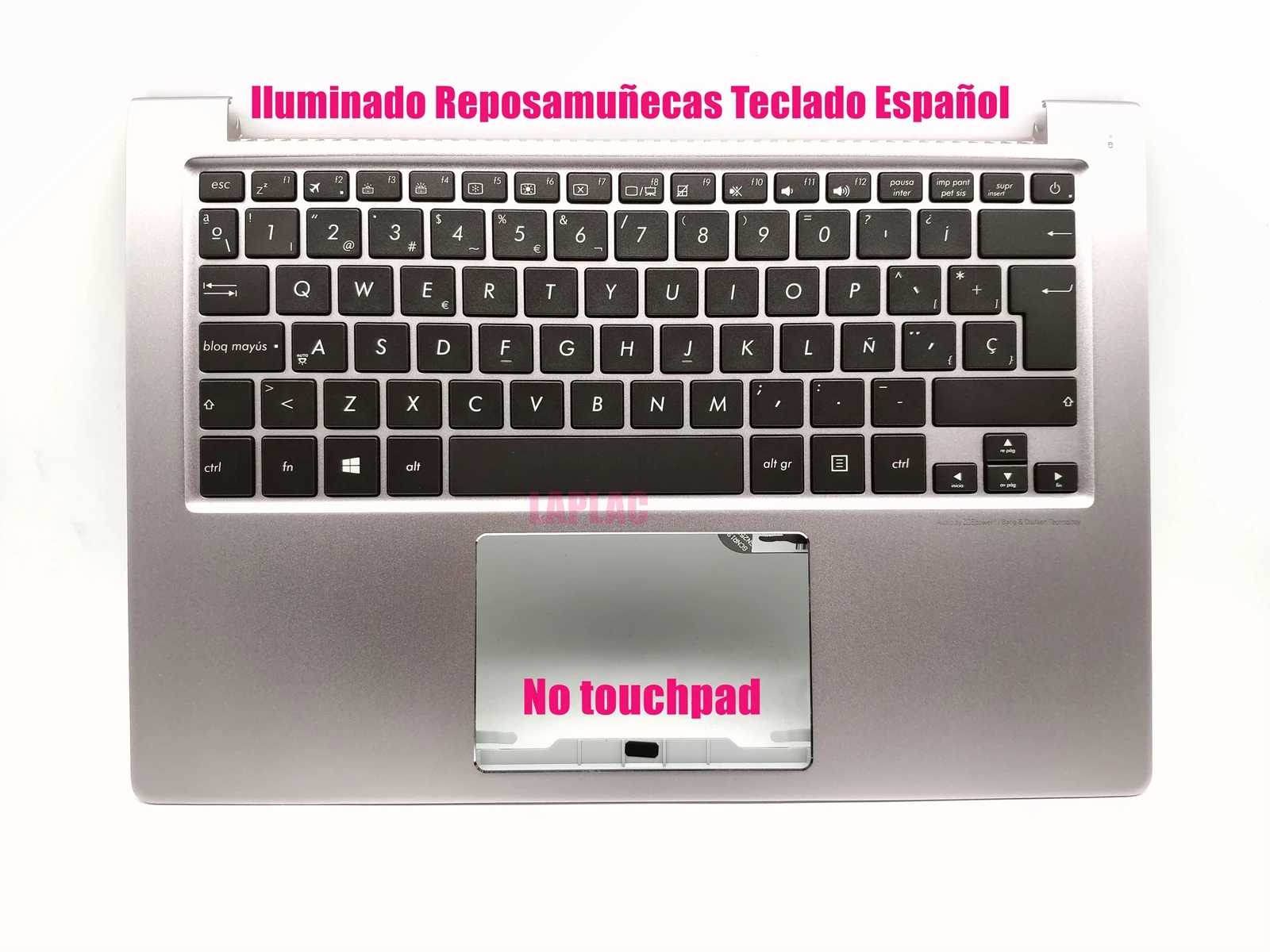 Клавиатура с испанской подсветкой Palmrest для Asus ZenBook UX303L UX303LA X303LB UX303LN UX303U UX303UA UX303UB