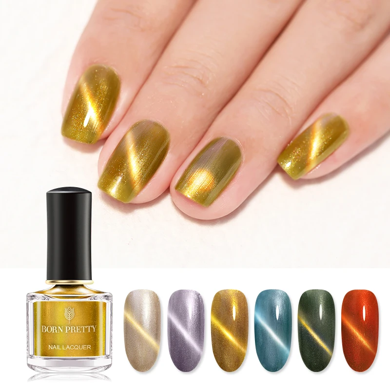 

BORN PRETTY Glamorous Glitter Magnetic Gel Magnet Cat Eye Soak Off UV Long-lasting Gel Lacquer Varnish Nail Art Gel 24 Colors