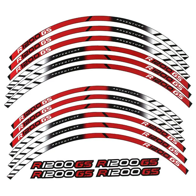 

FOR BMW R1200GS R 1200GS R1200 GS R 1200 GS Motorcycle accessories thick edge stripe sticker reflective fibre wheel protector