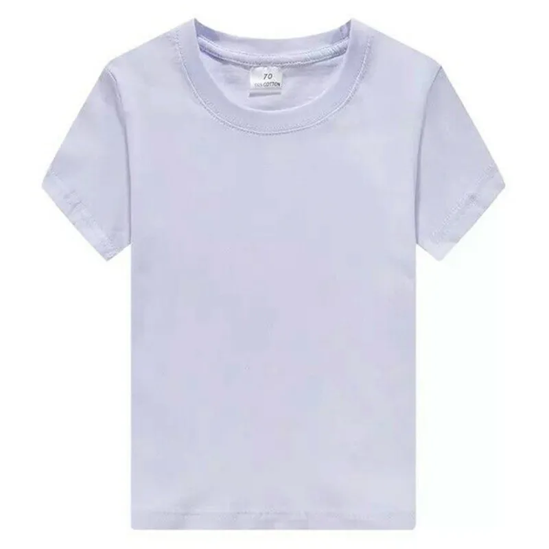 CROAL CHERIE Toddler Boy Clothes Solid Short Sleeve Summer T-Shirt Girl Clothes O-Neck Tee Tops For Student School Clothing (7)