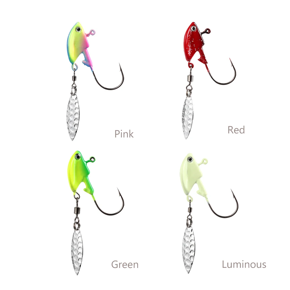 1PC Metal Jigs Fishhook Fishing Lures Sinking Spoons Micro Jigging Head Tackle Baits Fish Tools Accessories 3.5g/7g/10g/14g