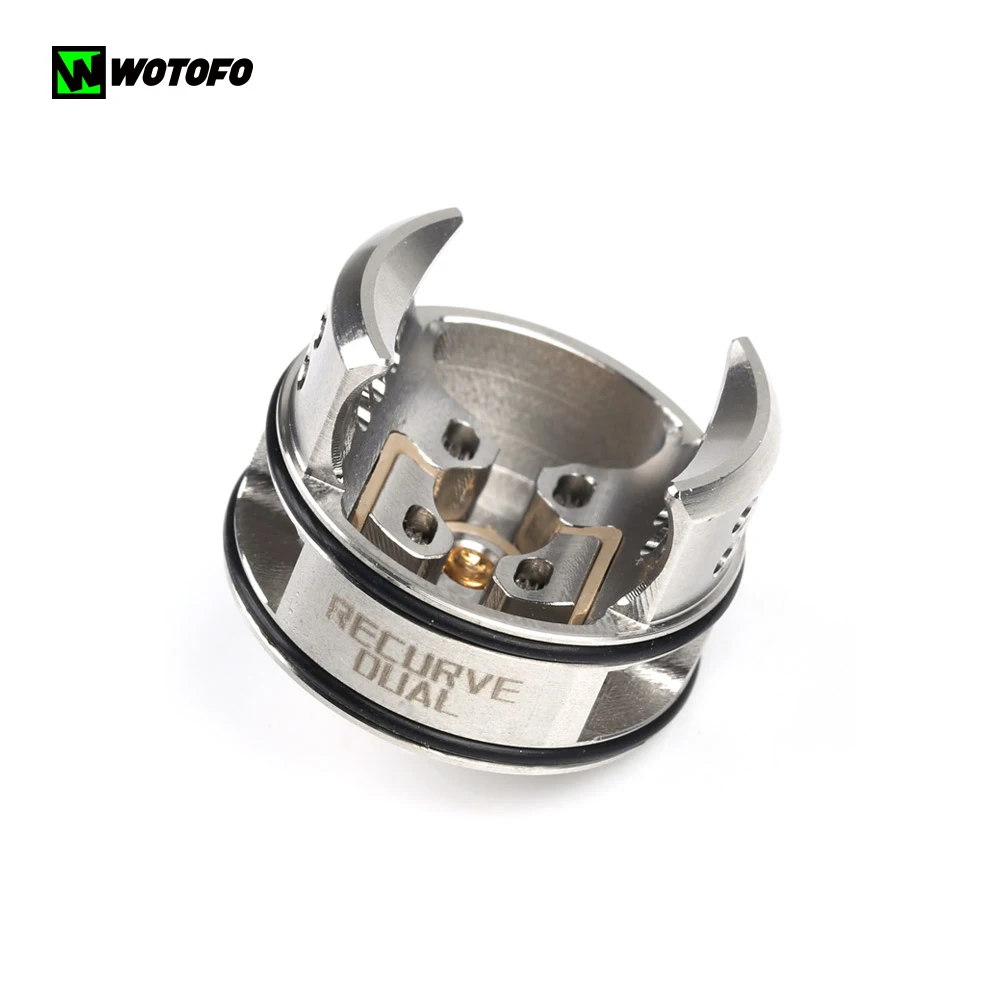 Wotofo Recurve Dual RDA Tank атомайзер 24 мм двойная катушка с Conersion Cap 510 810 резьба VS Profile