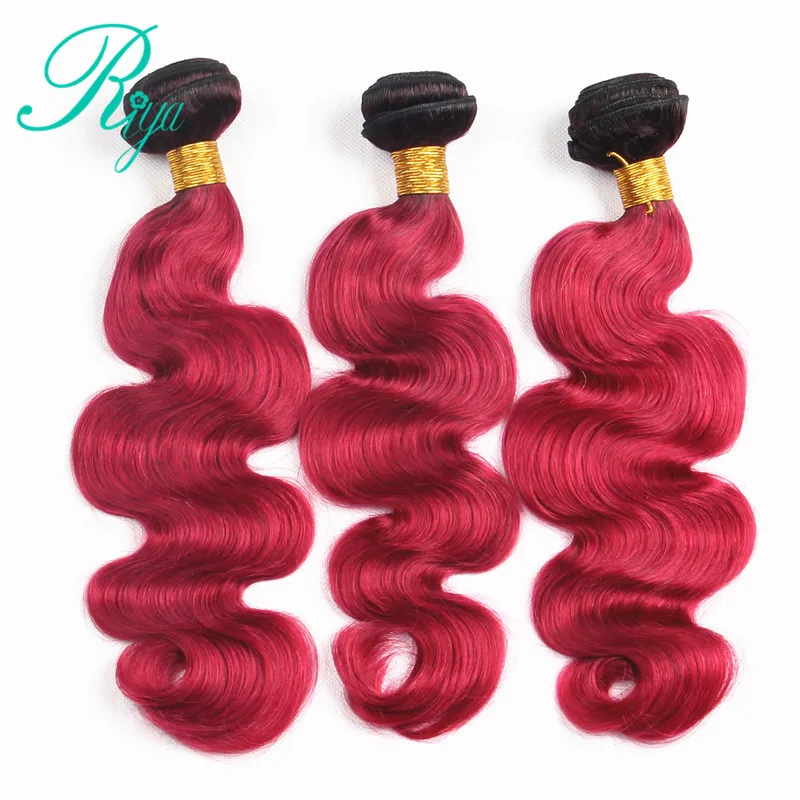 T1B Burg body wave human hair (1) - 