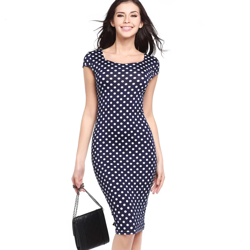 Fashion Women Summer Dresses Print Pencil Dress Ladies Office Lady Elegant Party Dress Vestidos 2019 Clothes