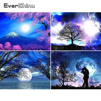 

Evershine 5D Diamond Mosaic Sale Scenery Diamond Painting Full Square Moonlight Diamond Embroidery Scenic Rhinestones Pictures